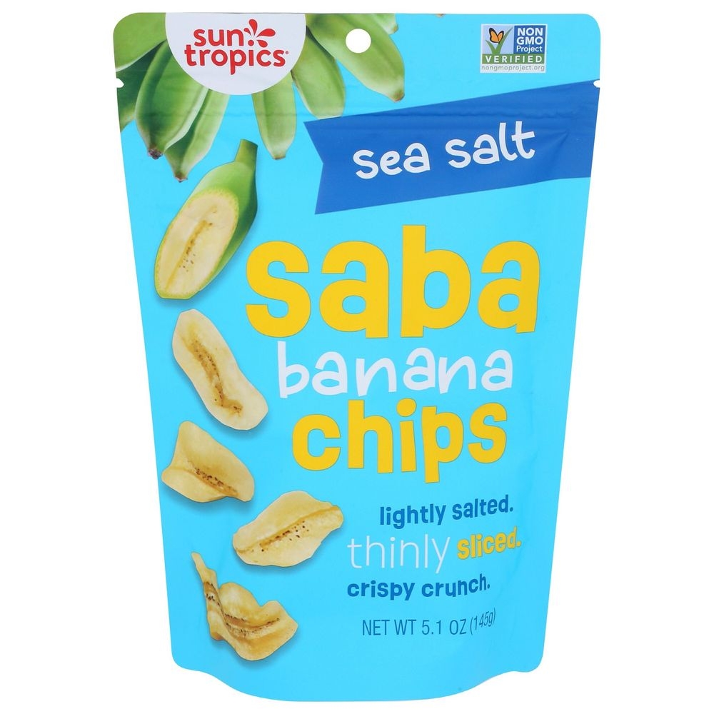 Saba Sea Salt Banana Chips, 5.1 Ounce -- 12 per case