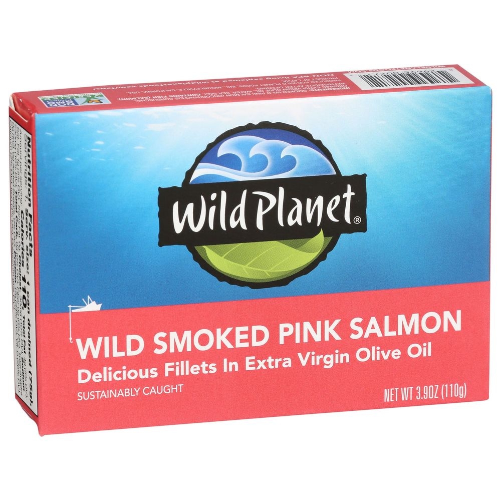 Wild Planet Smoked Pink Salmon, 3.9 Ounce -- 12 per case