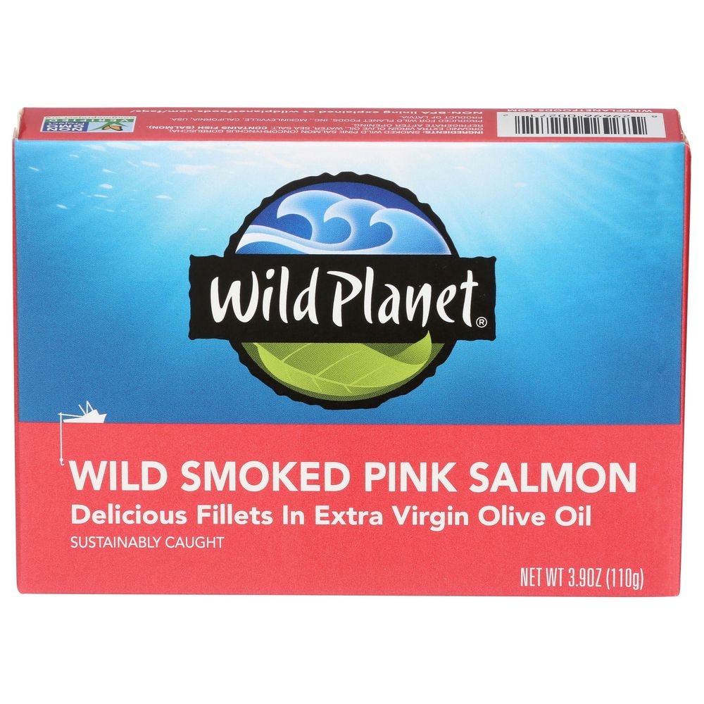 Wild Planet Smoked Pink Salmon, 3.9 Ounce -- 12 per case