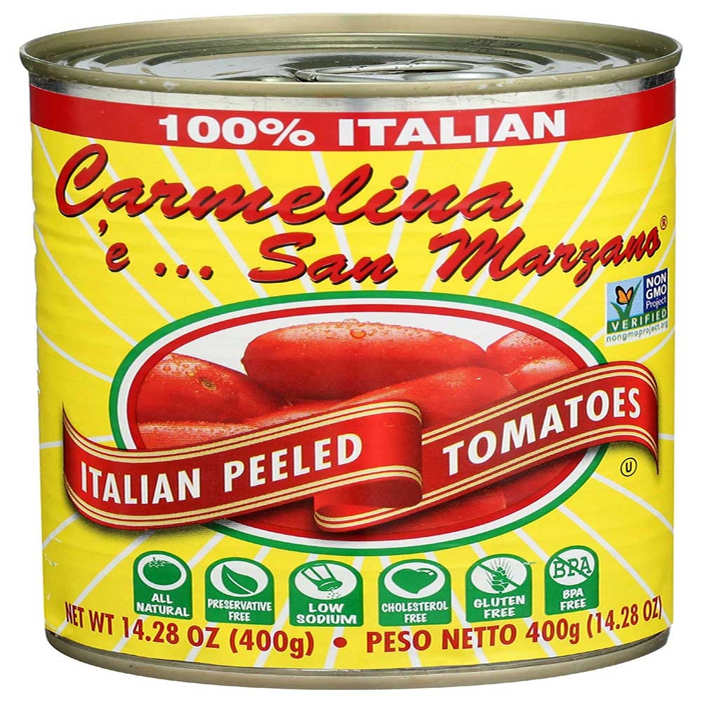 Carmelina E San Marzano Italian Whole Peeled Tomatoes in Puree, 14.28 Ounce -- 12 per case