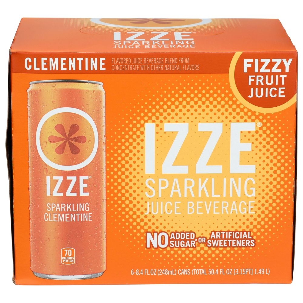Izze Clementine Sparkling Juice, 8.4 Fluid Ounce -- 24 per case