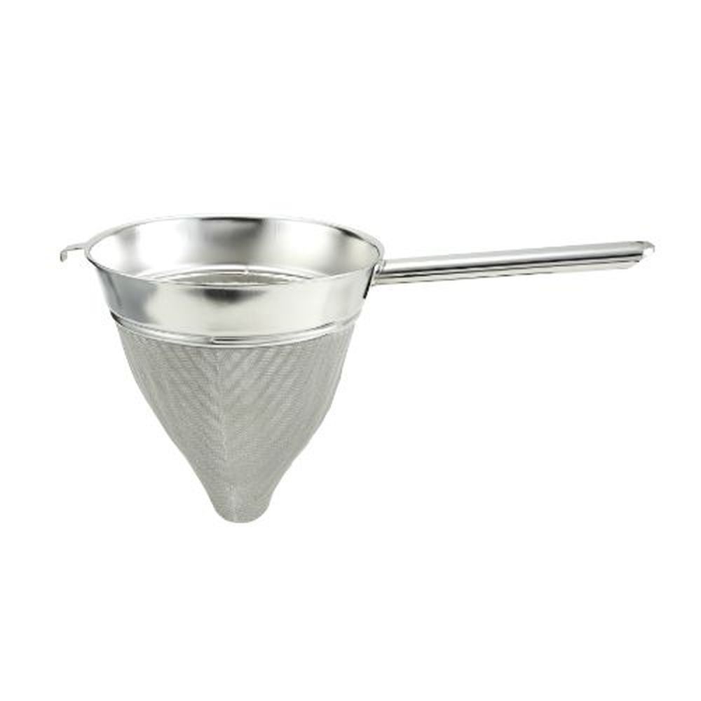 Winco CCB-10 Stainless Steel Hollow Handle Bouillon Strainer with Extra Fine Mesh, 10 inch