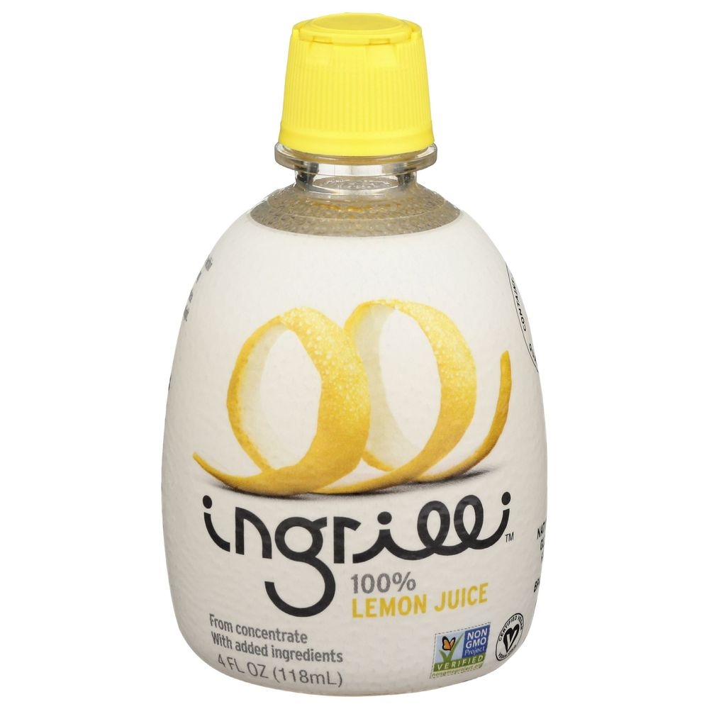 Ingrilli 100 Percent Lemon Juice, 4 Fluid Ounce -- 24 per case