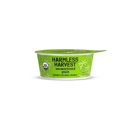 Harmless Harvest Plain Yogurt Dairy Free Alternative, 4.4 Ounce Cup -- 8 per case