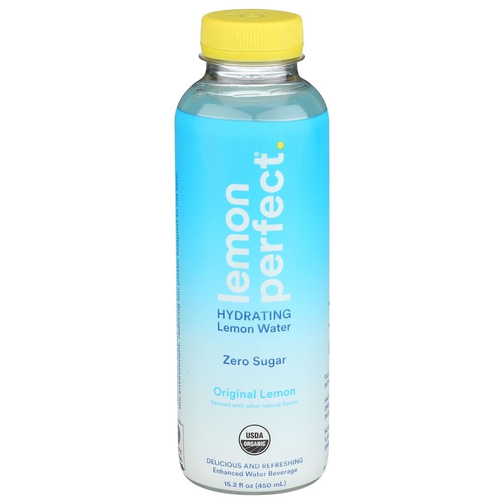 Lemon Perfect Hydrating Zero Sugar Original Lemon Water, 15.2 Ounce -- 12 per case