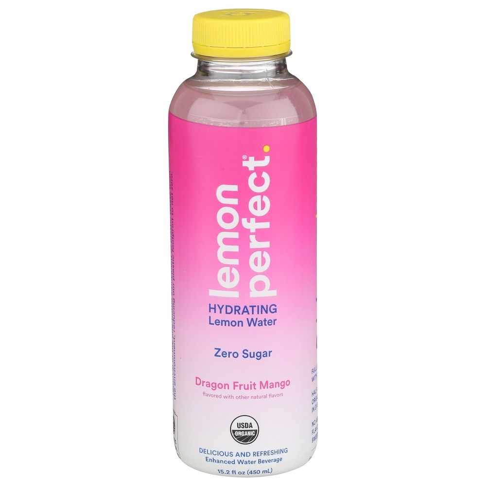 Lemon Perfect Zero Sugar Hydrating Dragon Fruit Mango Water, 15.2 Fluid Ounce -- 12 per case
