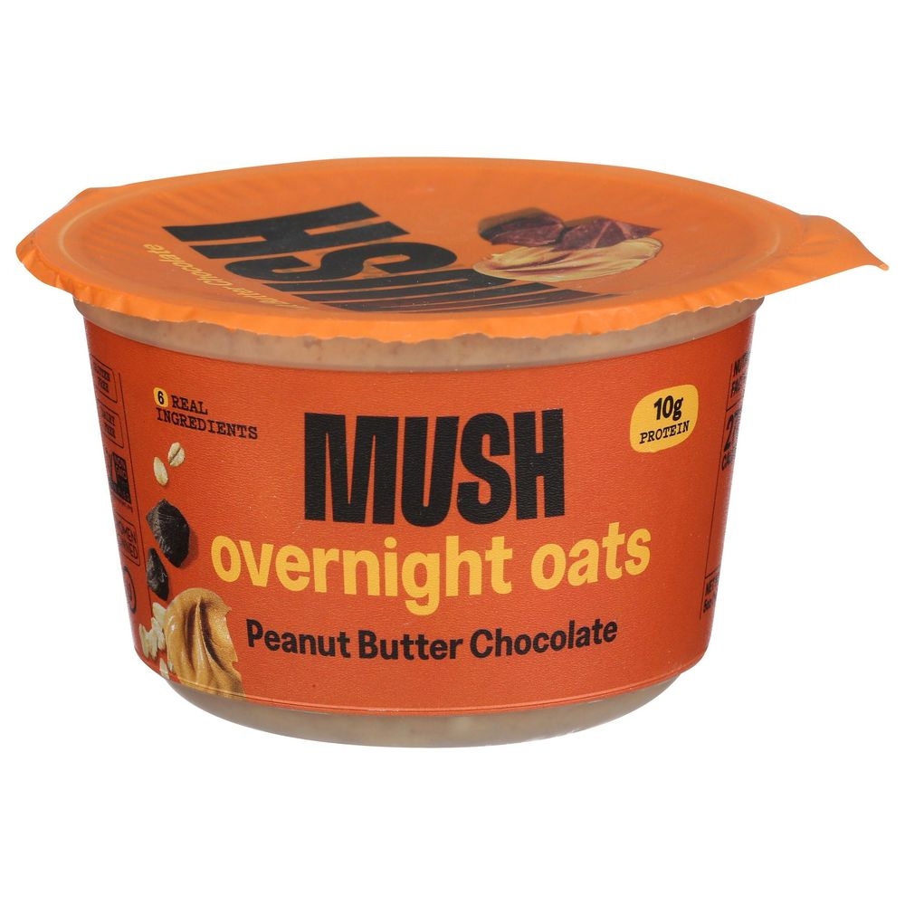 Mush Peanut Butter Chocolate Overnight Oats, 5 Ounce -- 8 per case.