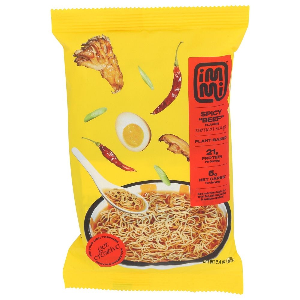 Immi Spicy Beef Flavor Ramen Soup, 2.4 Ounce -- 6 per case