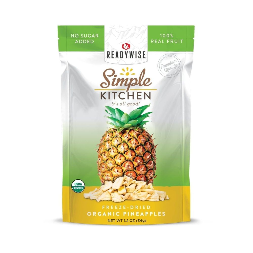 Simple Kitchen Organic Freeze-Dried Pineapples, 1.2 Ounce -- 6 per case