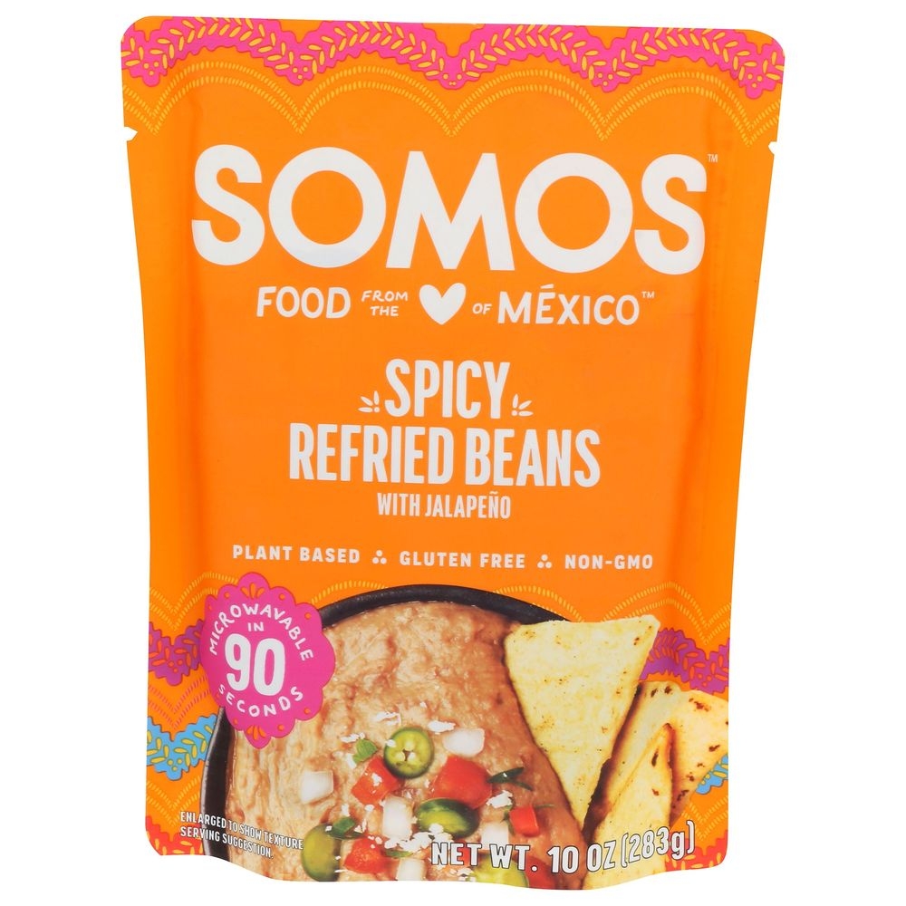 Somos Spicy Refried Beans, 10 Ounce -- 6 per case