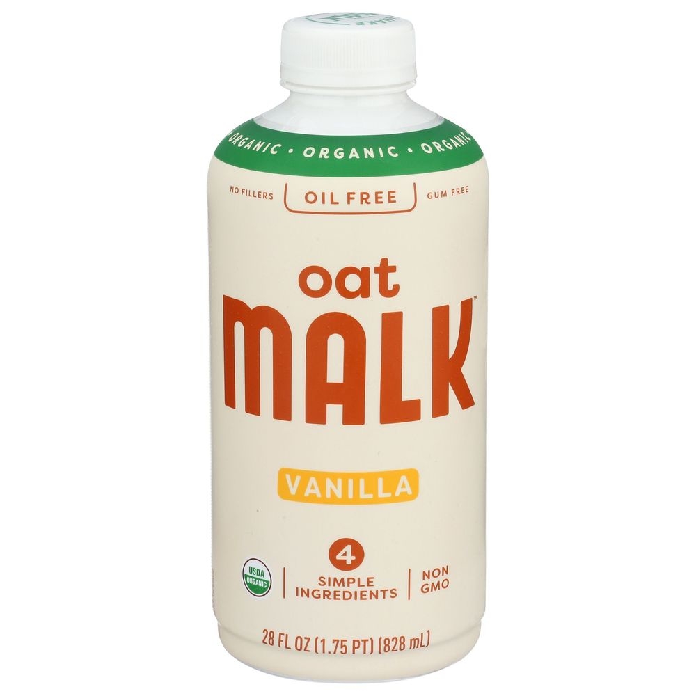 Malk Organic Vanilla Oat Malk, 28 Fluid Ounce -- 6 per case