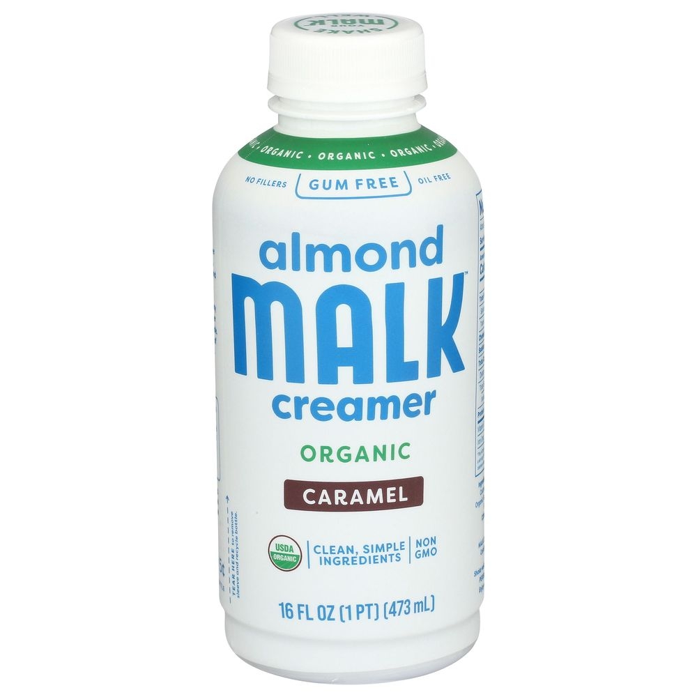 Malk Organic Caramel Almond Malk Creamer, 16 Fluid Ounce -- 12 per case.