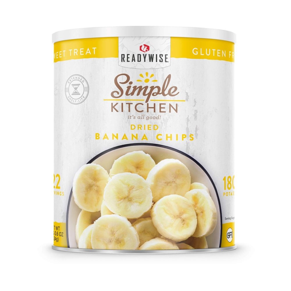 Simple Kitchen Dried Bananas Chips, 22 Servings -- 6 per case
