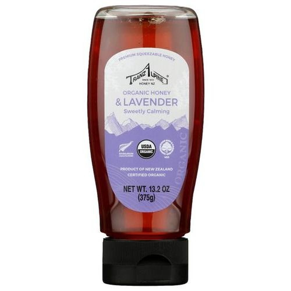 Tranzalpine Organic Honey with Lavender Infusion, 13.2 Ounce -- 12 per case