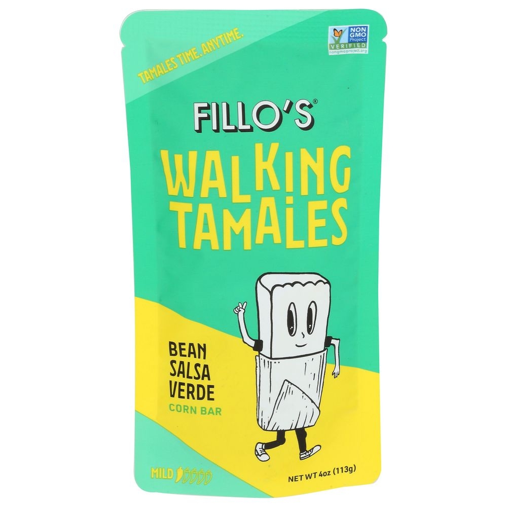 Fillos Salsa Verde Bean Walking Tamales, 4 Ounce -- 7 per case