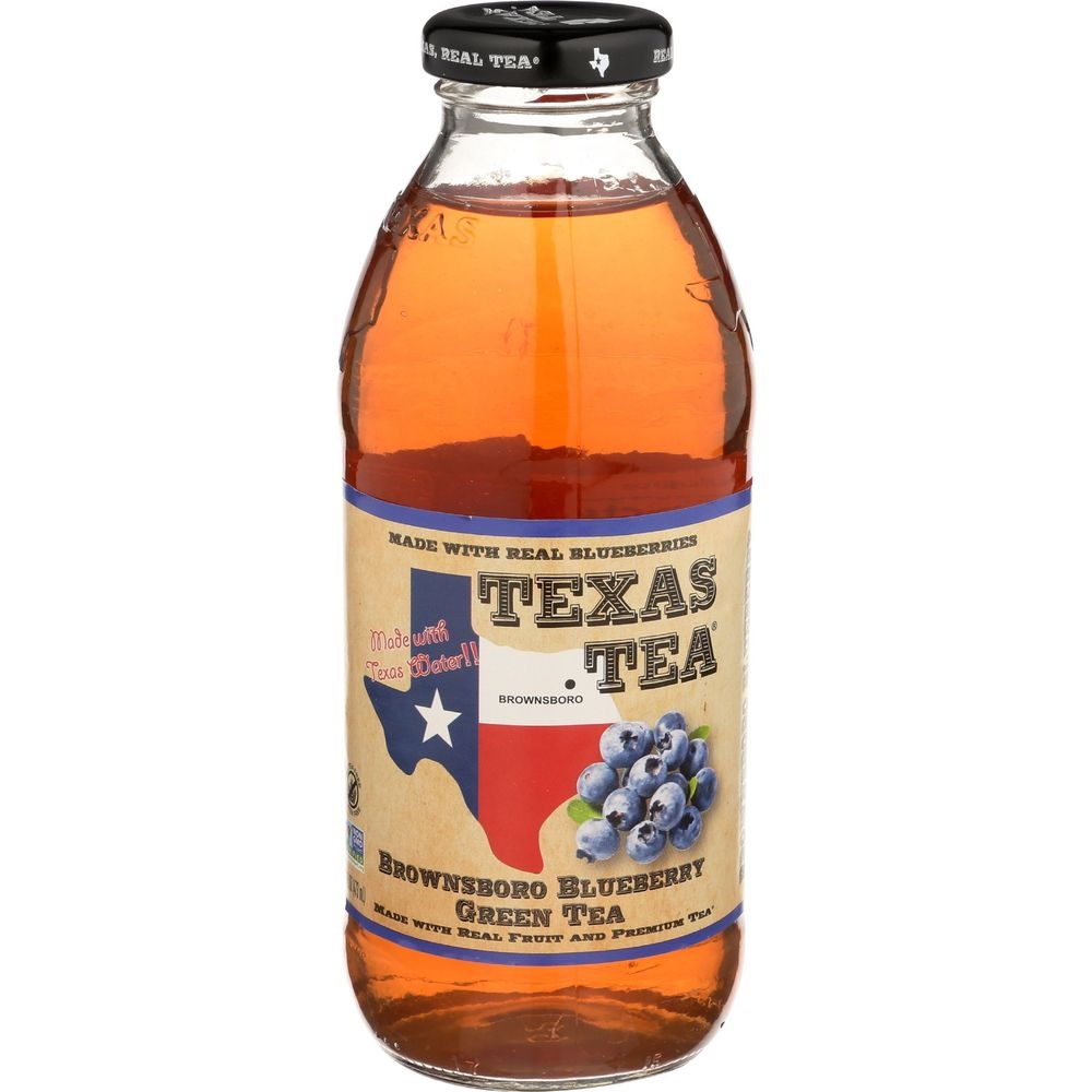 Texas Tea Brownsboro Blueberry Green Tea, 16 Fluid Ounce -- 12 per case