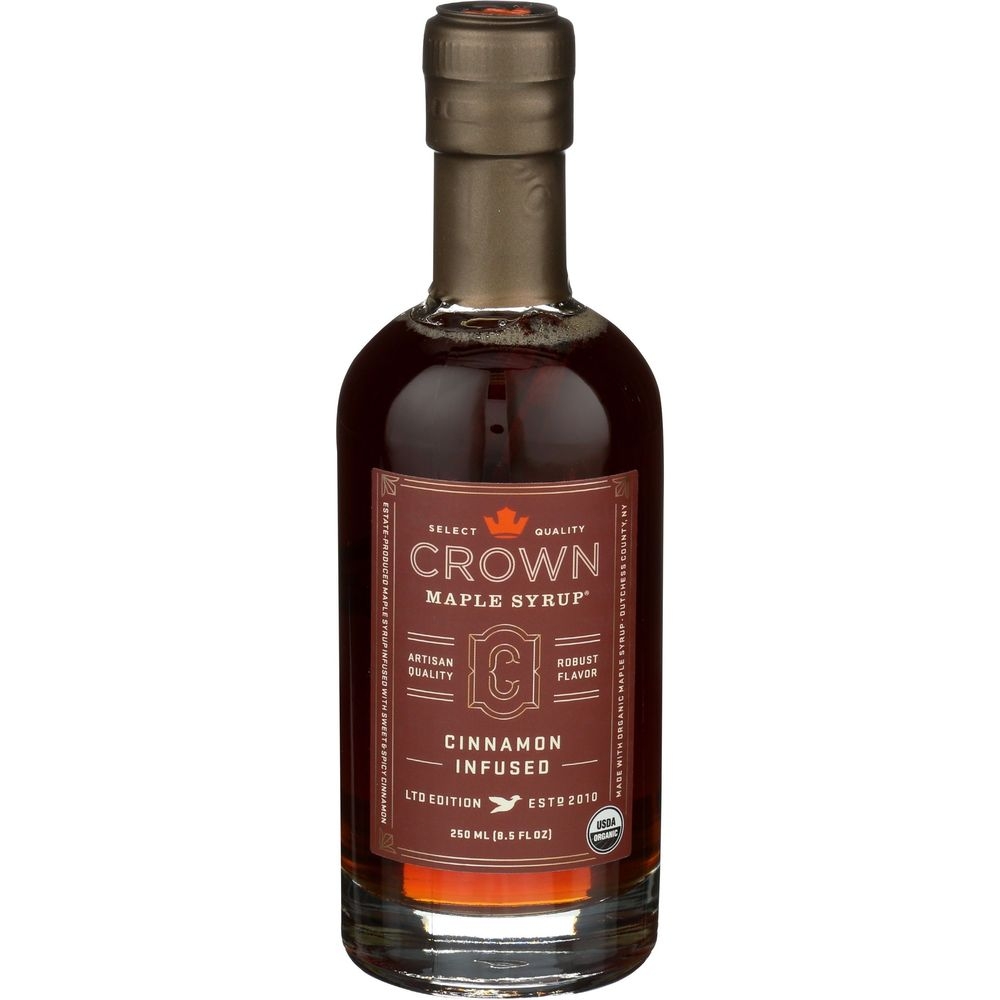 Crown Maple Organic Cinnamon Infused Maple Syrup, 8.5 Fluid Ounce -- 8 per case