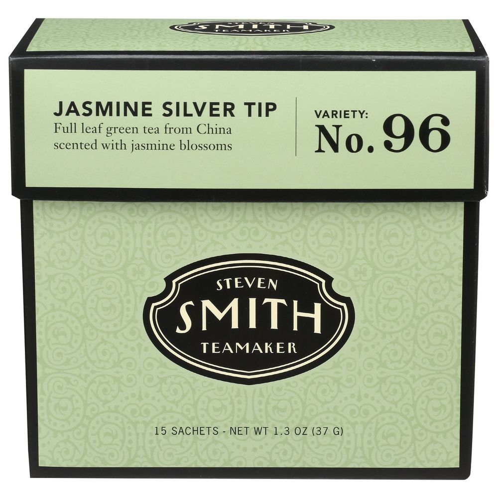 Steven Smith Teamaker Jasmine Silver Tip Green Tea, 15 tea bags -- 6 per case