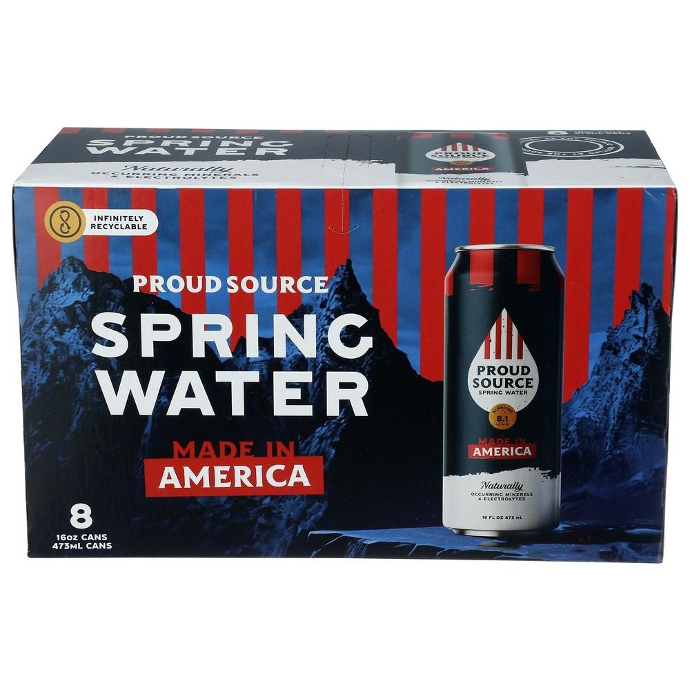 Proud Source Made in America Alkaline Spring Water, 128 Fluid Ounce -- 3 per case
