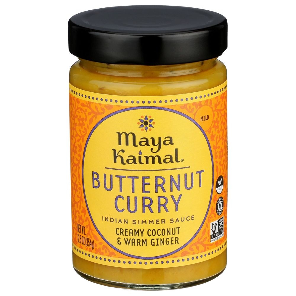 Maya Kaimal Mild Butternut Curry Indian Simmer Sauce, 12.3 Fluid Ounce -- 6 per case