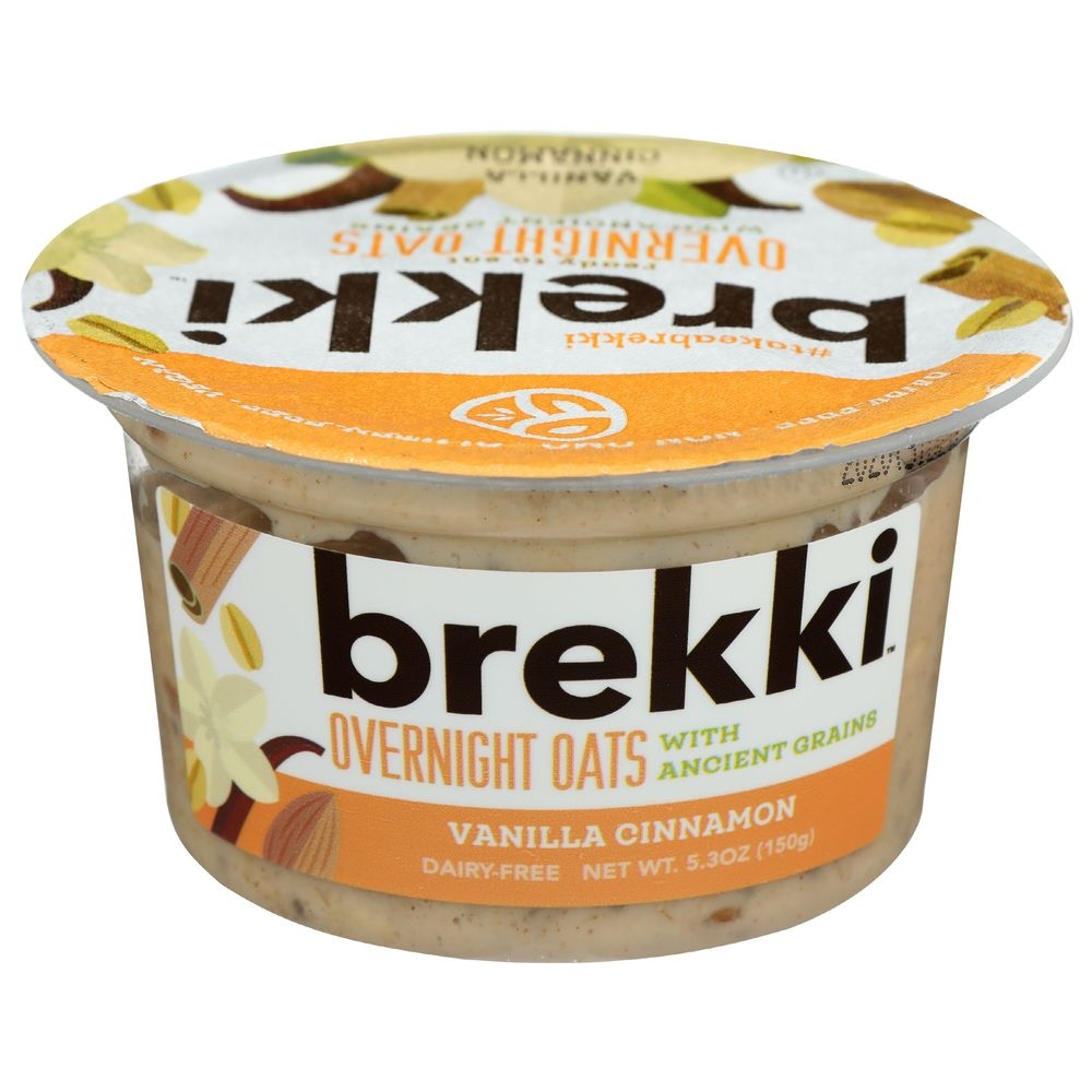 Brekki Vanilla Cinnamon Overnight Oats, 5.3 Ounce -- 8 per case