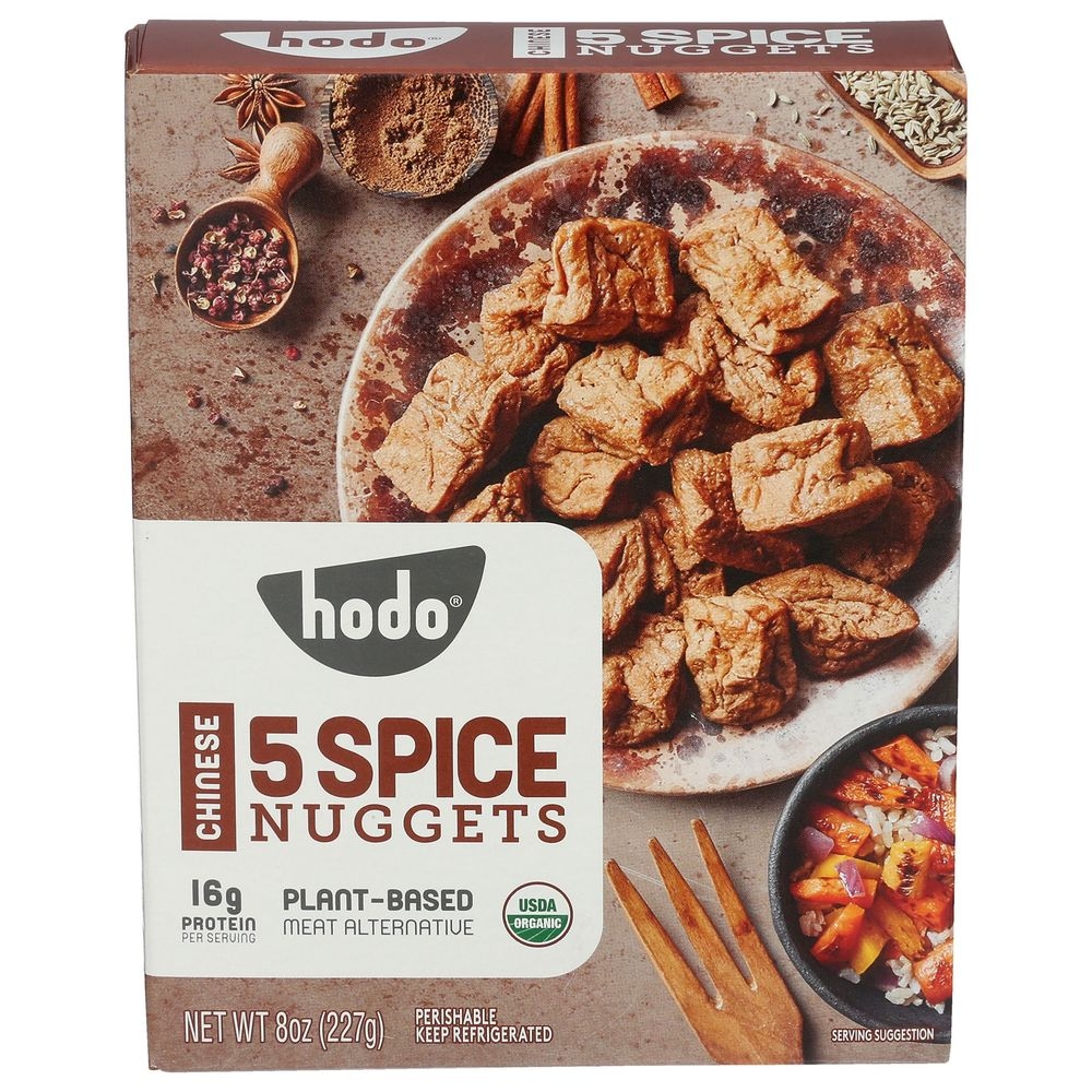Hodo Organic Plant Based Chinese 5-Spice Nuggets, 8 Ounce -- 6 per case