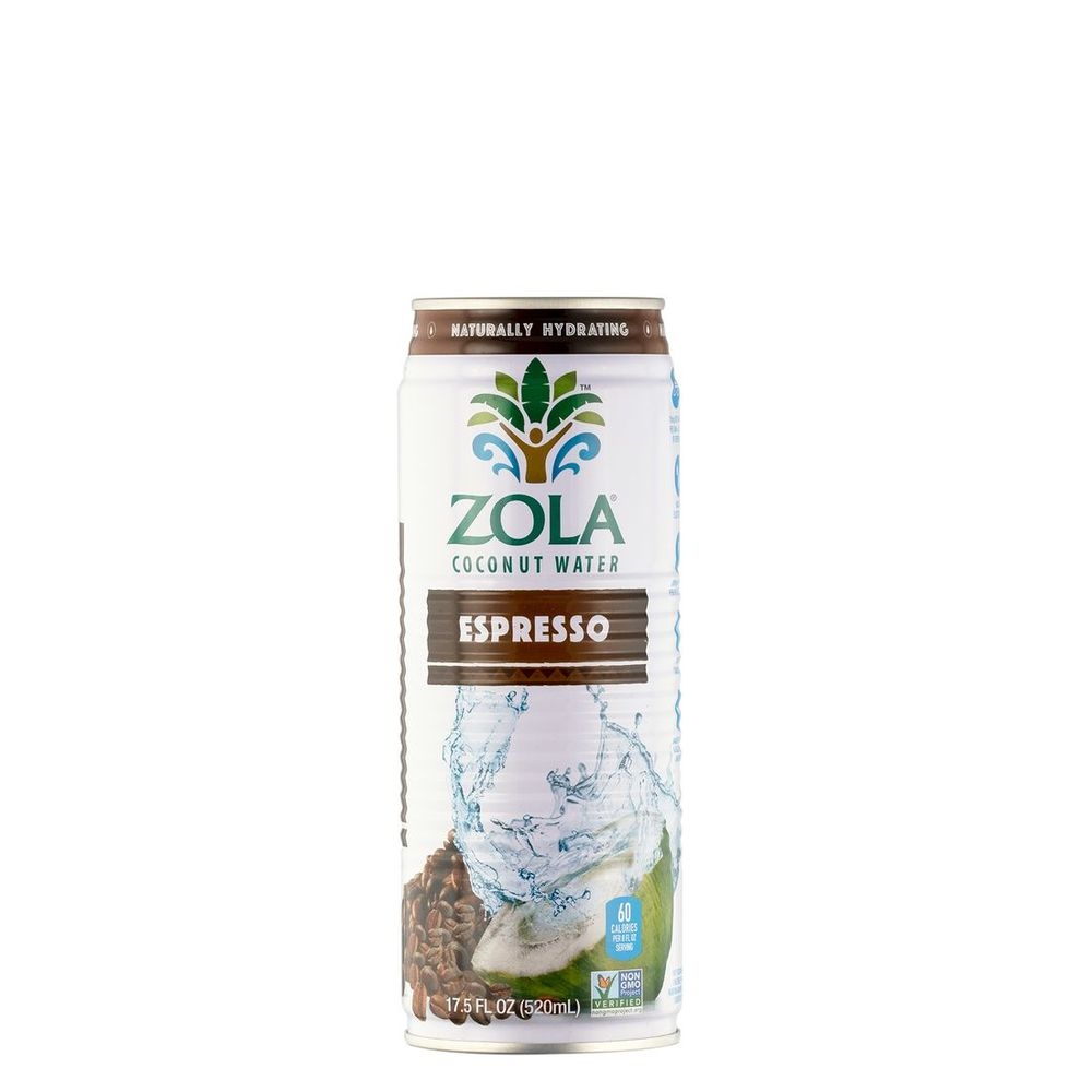 Zola Espresso Coconut Water, 17.5 Fluid Ounce -- 12 per case