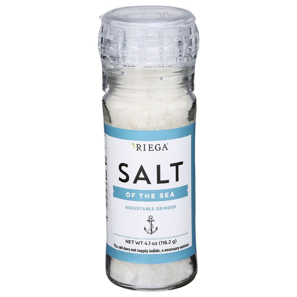 Riega Sea Salt, 4.1 Ounce Grinder -- 8 per case