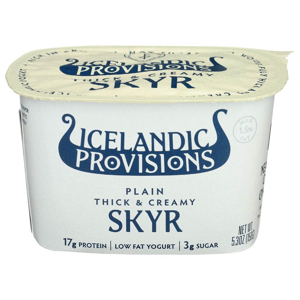 Icelandic Provisions Plain Skyr Yogurt, 5.3 Fluid Ounce -- 12 per case