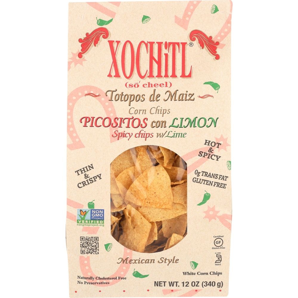 Xochitl Picositos Con Limon Chips, 12 Ounce -- 10 per case