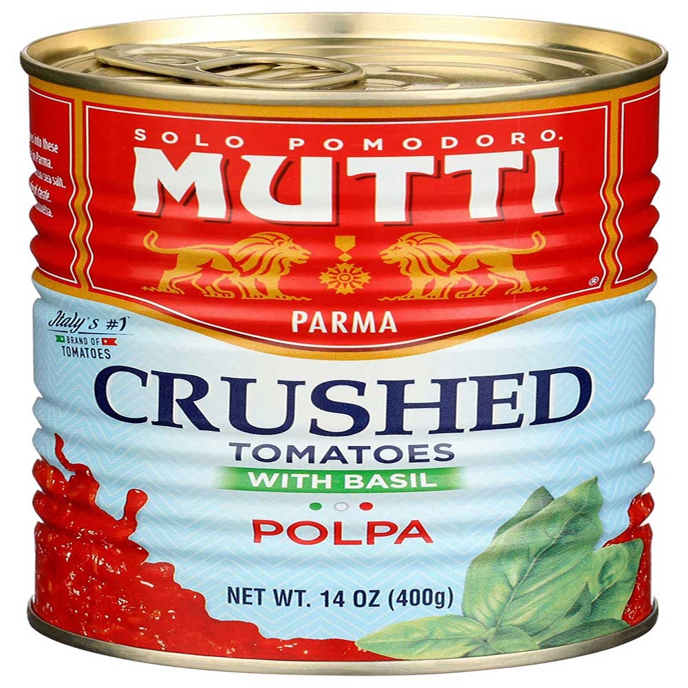 Mutti Polpa Crushed Tomatoes with Basil, 14 Ounce -- 12 per case