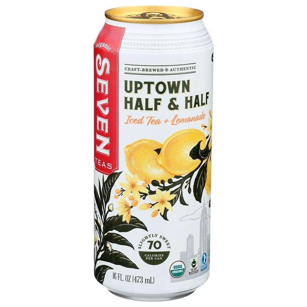 Seven Teas Uptown Half and Half Iced Tea, 16 Fluid Ounce -- 12 per case
