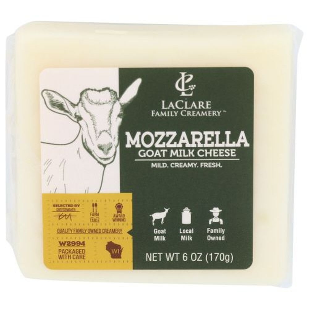 Laclare Farms Mozzarella Goat Milk Cheese, 6 Ounce -- 12 per case