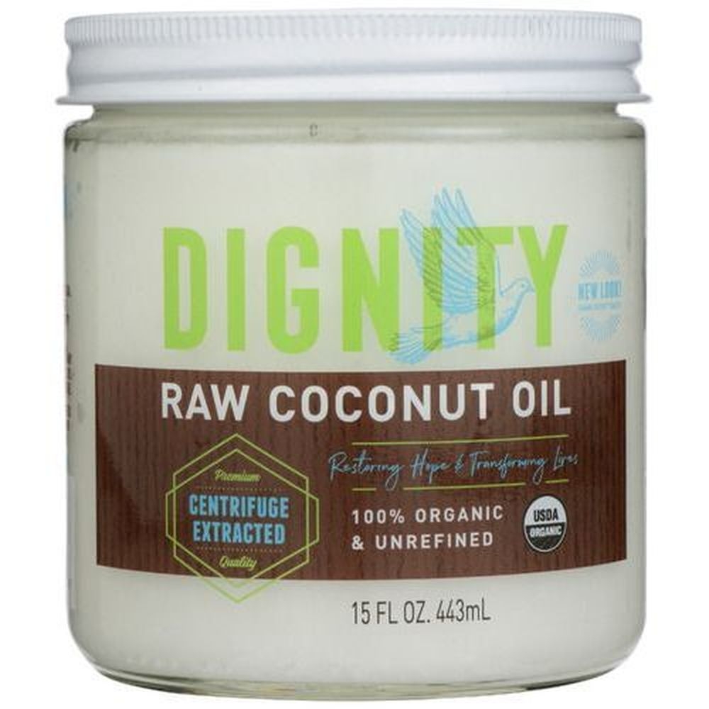 Dignity Organic Raw Coconut Oil, 15 Ounce -- 6 per case