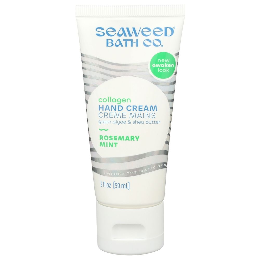 Seaweed Rosemary Mint Collagen Awaken Collagen Hand Cream, 2 Fluid Ounce