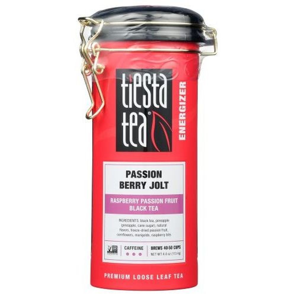 Tiesta Tea Energizer Raspberry Passion Fruit Jolt Black Tea, 4 Ounce -- 6 per case