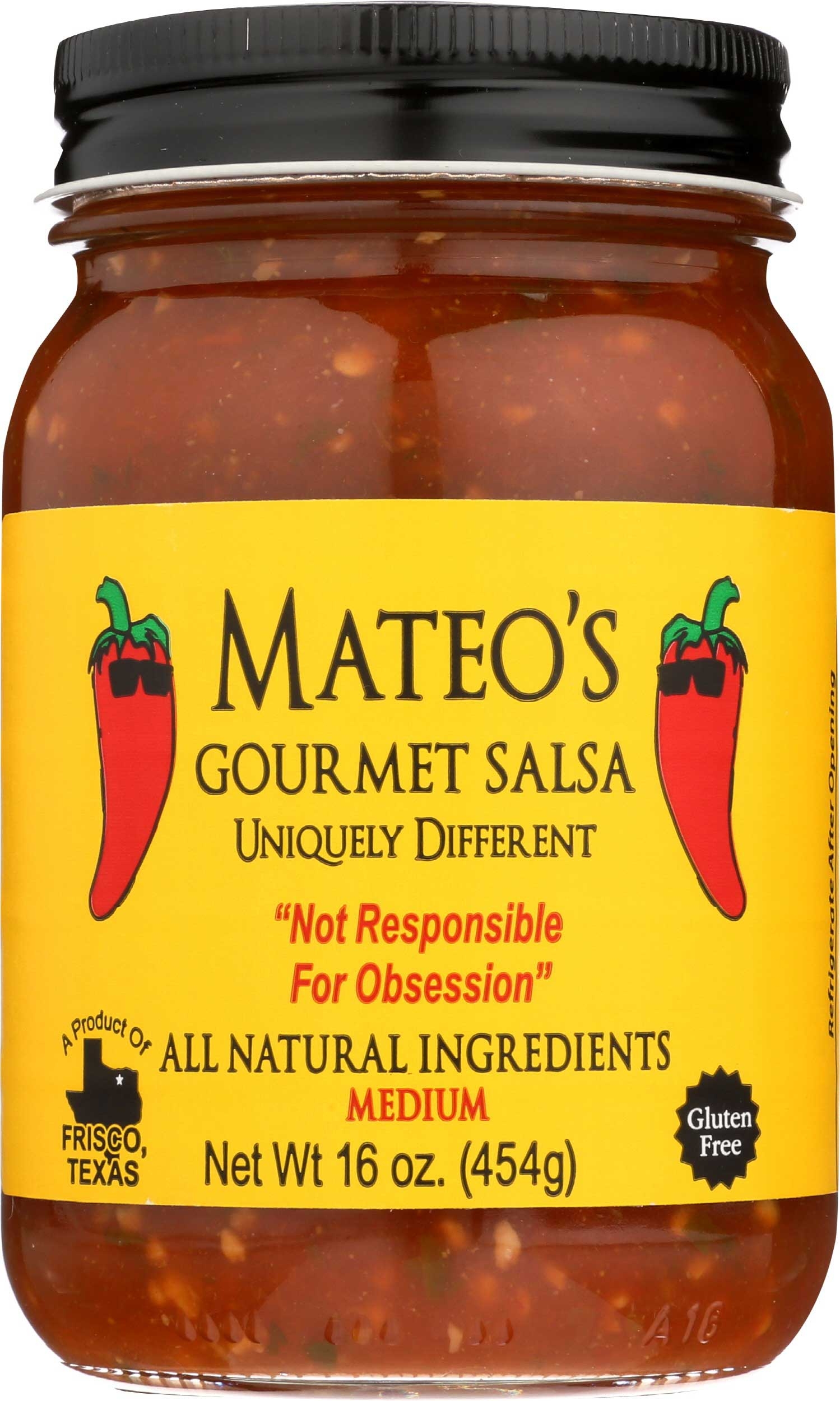Mateo's Gourmet Medium Salsa, 16 Ounce -- 6 per case