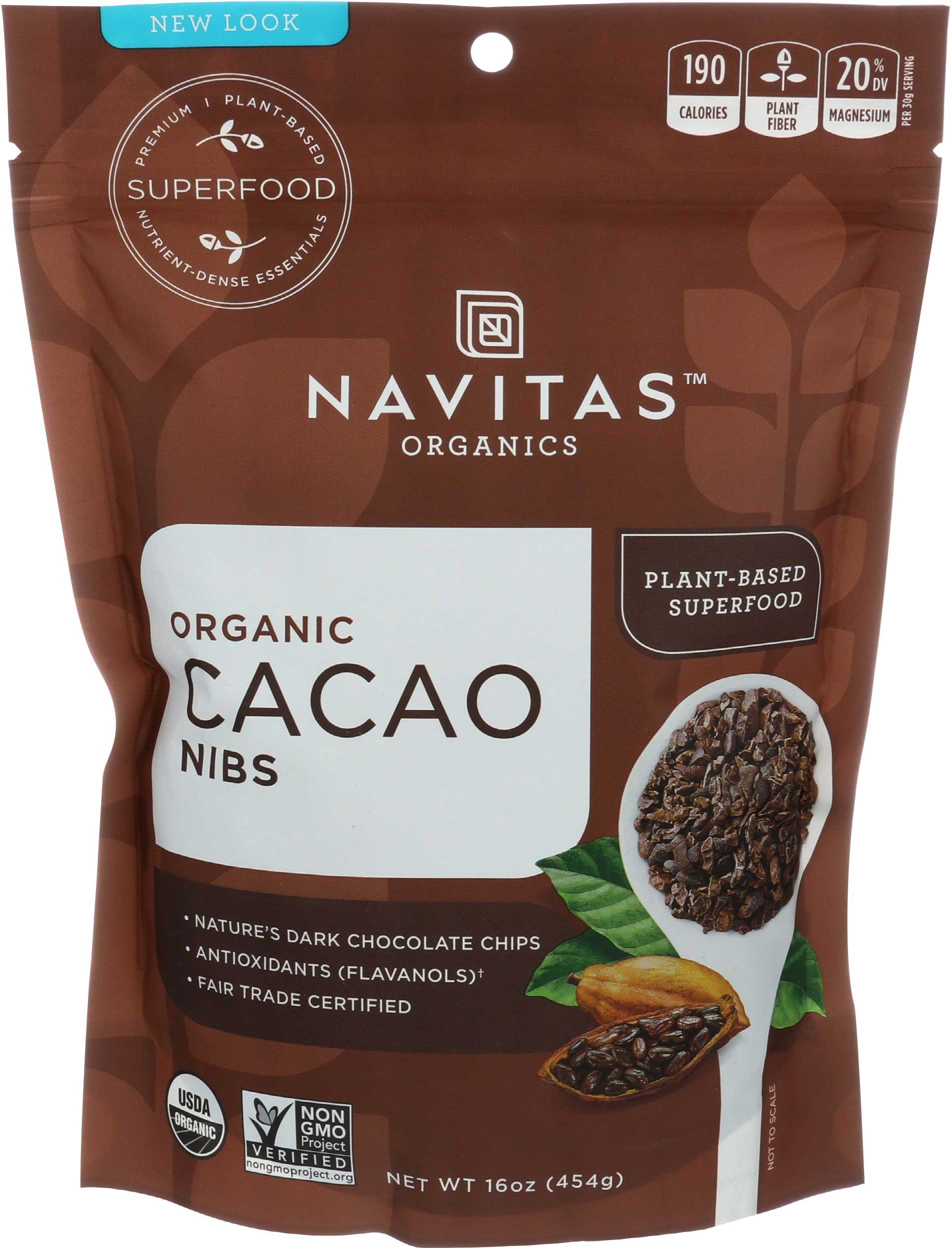 Navitas Organics Cacao Nibs, 16 Ounce