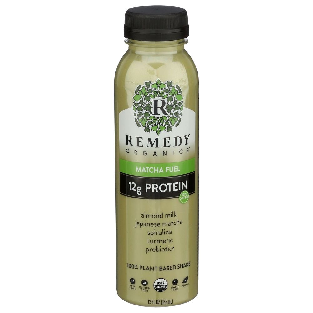 Remedy Organics Matcha Fuel Beverage, 12 Fluid Ounce -- 6 per case