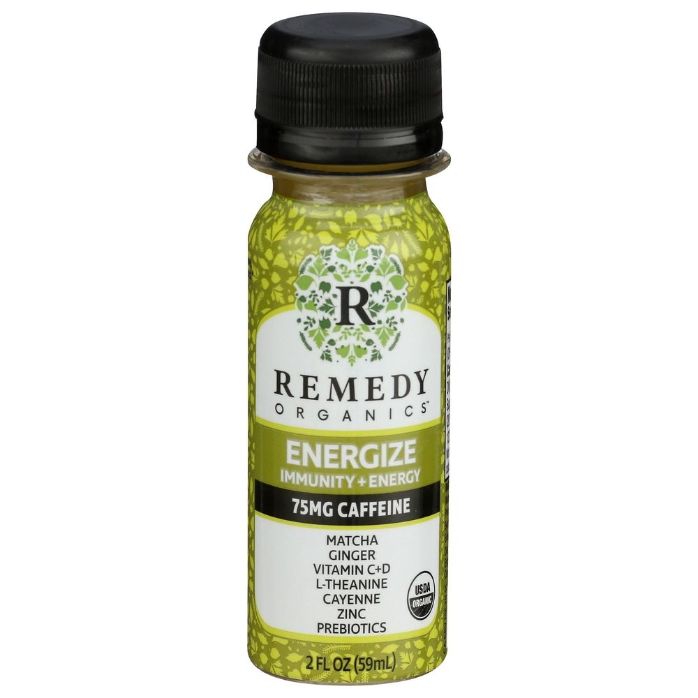 Remedy Organics Energize Immunity Plus Energy Shot, 2 Ounce -- 12 per case