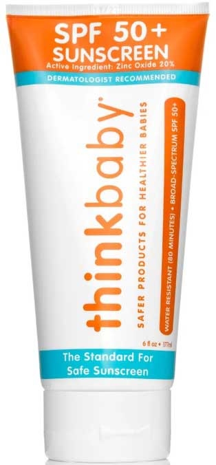 Thinkbaby SPF 50 Plus Sunscreen - Family Size, 6 Fluid Ounce