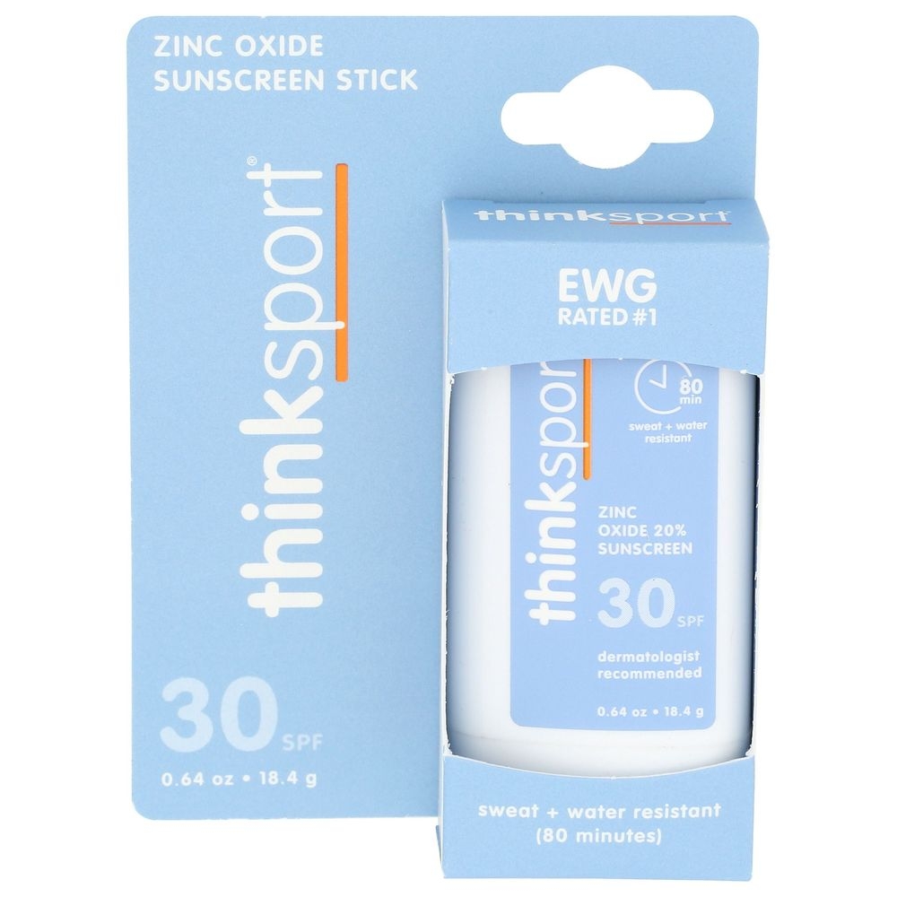 Thinksport SPF 30 Mineral Sunscreen Stick, 0.64 Ounce -- 4 per case