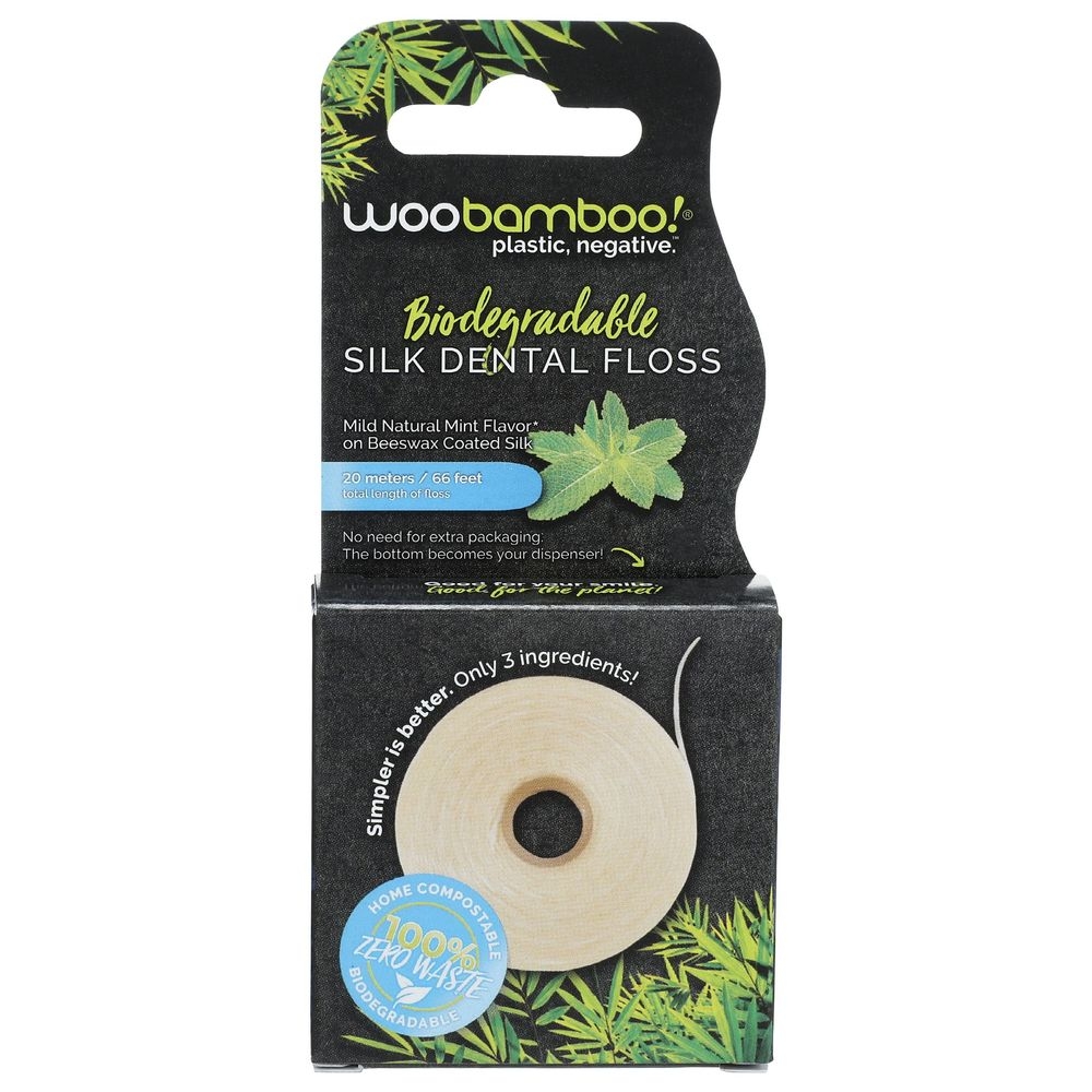 Woobamboo Biodegradable Silk Dental Floss -- 6 per case