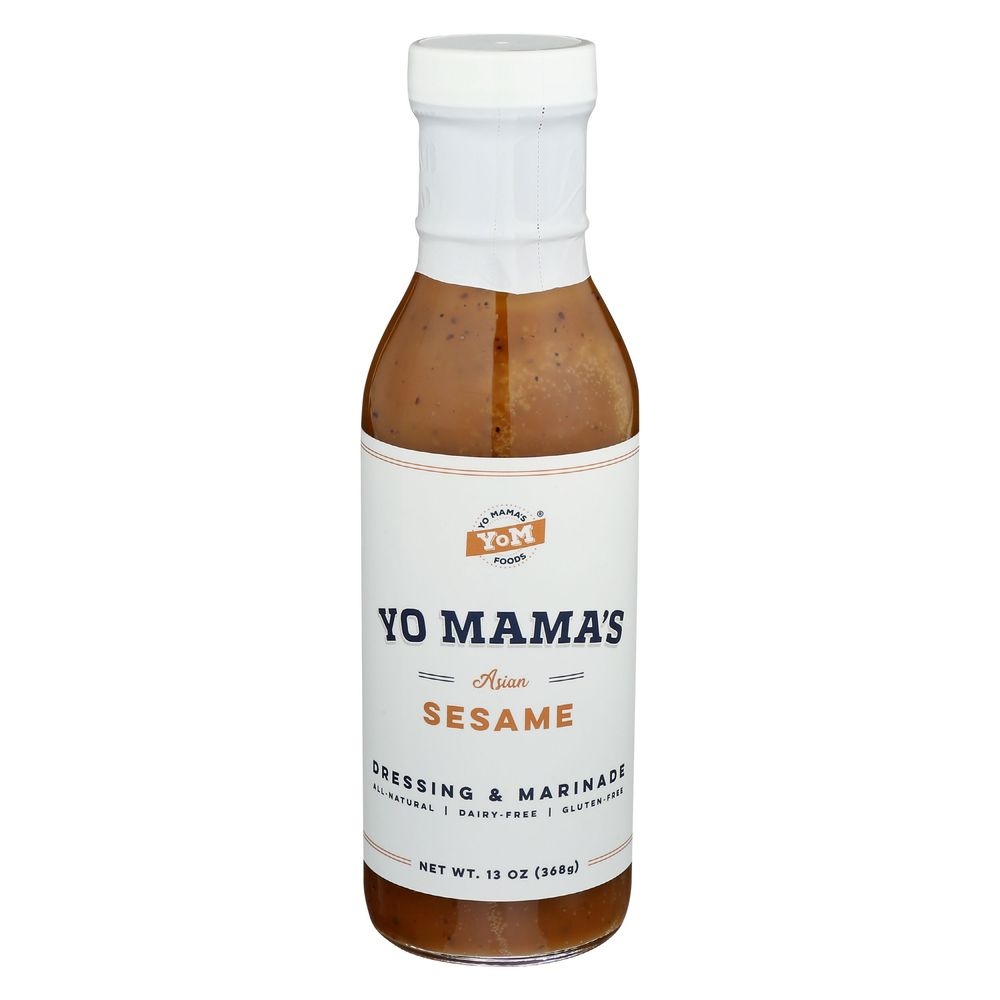 Yo Mamas Foods Asian Sesame Dressing and Marinade, 13 Ounce -- 6 per case