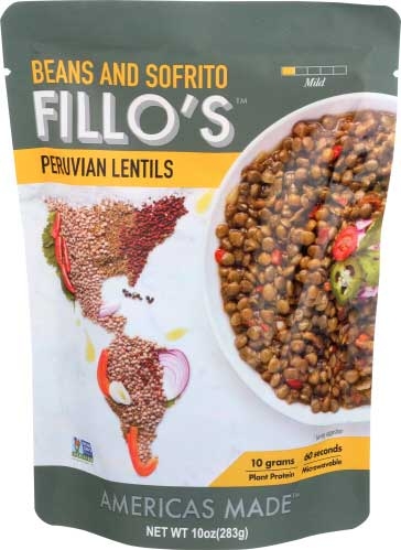 Fillos Mild Peruvian Lentils Beans and Sofrito, 10 Ounce -- 6 per case