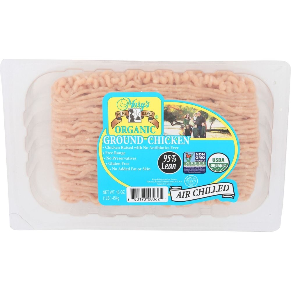 Marys Organic Ground Chicken, 1 Pound -- 12 per case