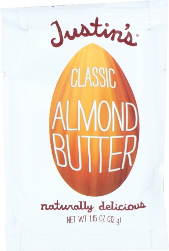 Justins Naturally Delicious Classic Almond Butter, 1.15 Ounce -- 10 per case