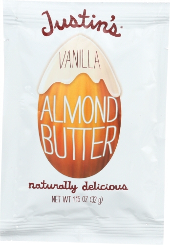 Justins Naturally Delicious Vanilla Almond Butter, 1.15 Ounce -- 10 per case