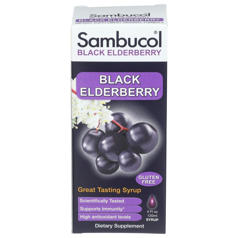 Sambucol Original Black Elderberry Syrup, 4 Ounce -- 4 per case