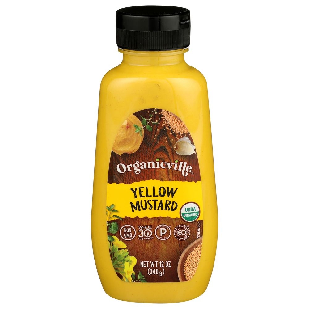 Organicville Organic Yellow Mustard, 12 Ounce -- 12 per case